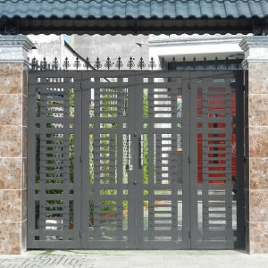 Cổng sắt 4 cánh đẹp