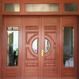 Cửa sắt giả gỗ